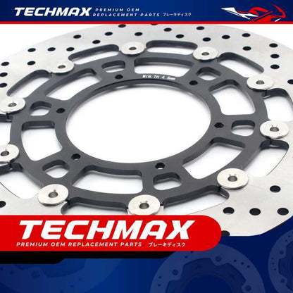 Techmax Brake Disc Compatible with BMW F700GS F800GS F800GS ADV 2008-2017 Front Brake Disc