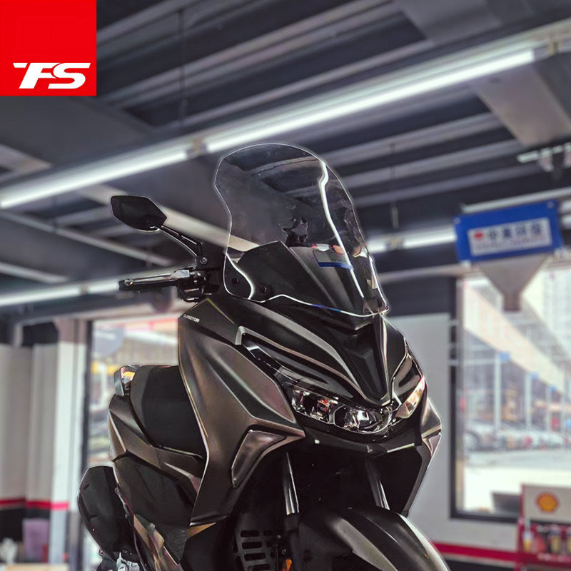 TFS Qjmotor Fort 250 Motorcycle Windshield Upgrade Transparent Fort250 Windscreen Fort 250 Deflector