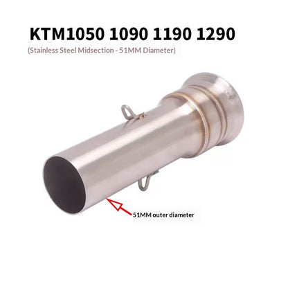 RAVEN KTM1050 1090 1190 1290ADV Exhaust Full System KTM Titanium Link Pipe KTM Motorcycle Exhaust