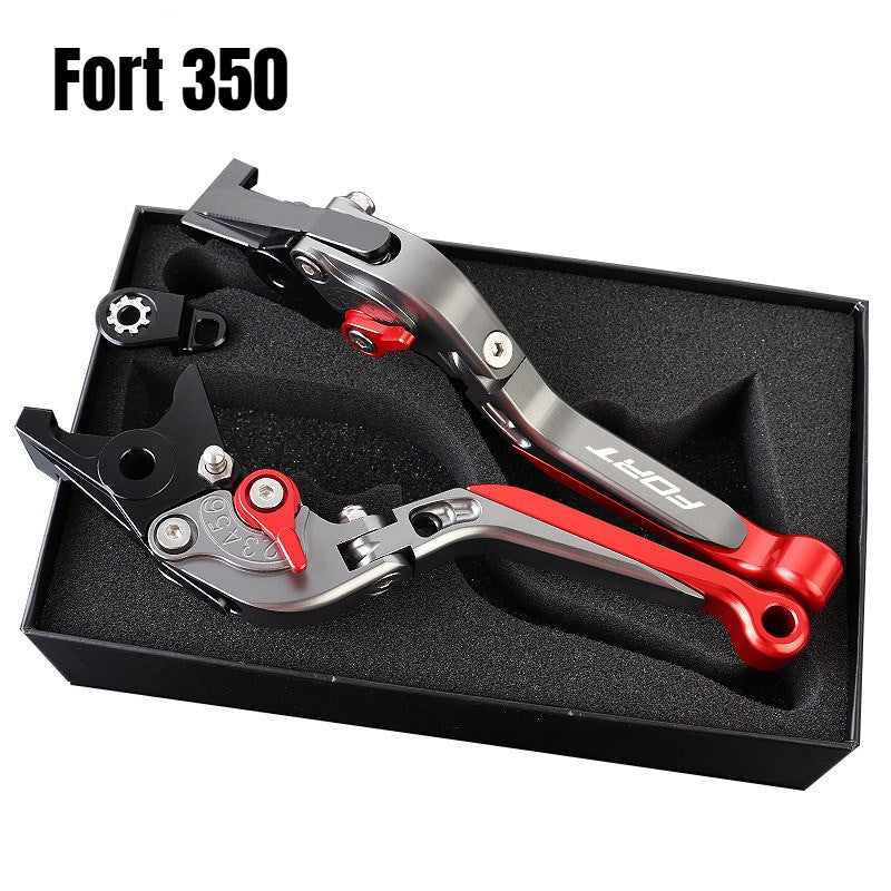 QJMOTOR FORT350 Modified Brake Lever with Parking Brake Fort 350 Handle Brake LEver Fortress 350