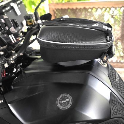 CUCYMA Motorcycle Quick Release Fuel Tank Bag for Benelli TRK502X with Anti-Theft Adapter Ring