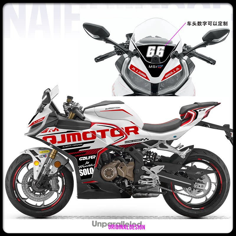 Qjmotor SRK450RR 250RD Motorcycle Body Sticker Decals Waterproof Mod Decoration Protective Film