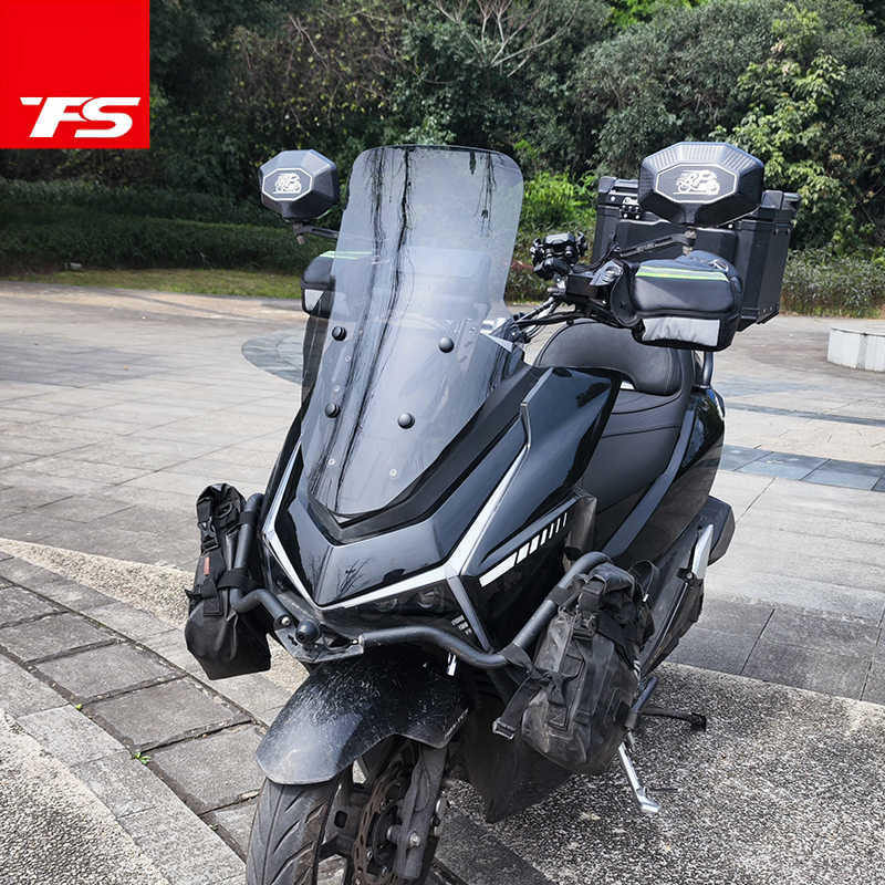 TFS Wmoto Island 150 Front Windshield Modification Heightening Transparent Windshield Protection