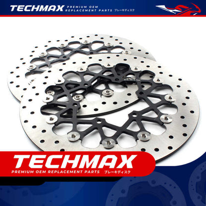 Techmax Brake Disc for Suzuki GSX-R600 R750 K8-k23 Front Brake Disc Front Brake Disc