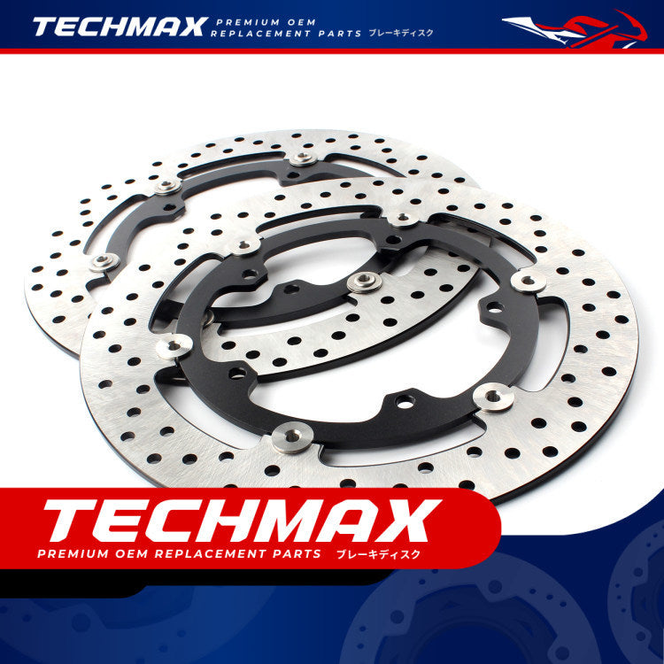 Techmax Brake Disc for Yamaha Mt09 XSR900 Tracer900 9GT Front Brake Disc Front Brake Disc