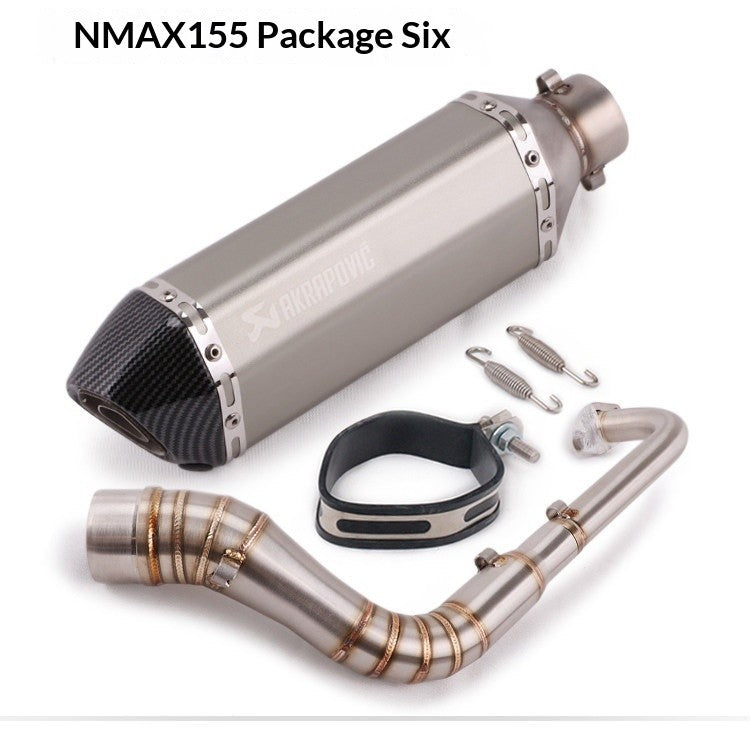 Yamaha NMAX155 V1 V2 V3 Front Header Full System Motorcycle Scooter Exhaust V1 Nmax V2 V3 Akrapovic