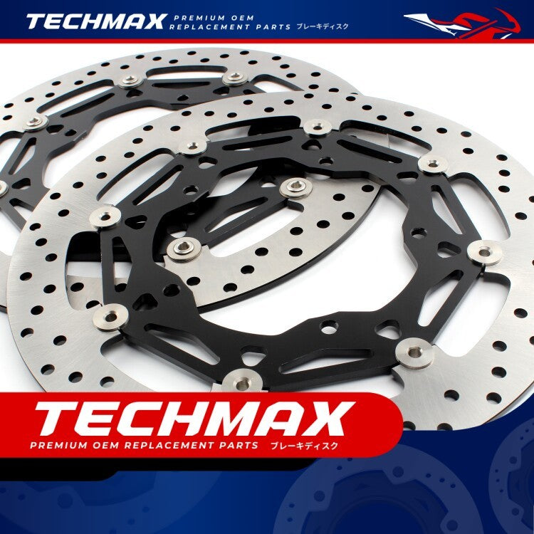 Techmax Brake Disc for Yamaha R1 R1m 15-23 Years Brake Disc Front Brake Disc Yamaha R1