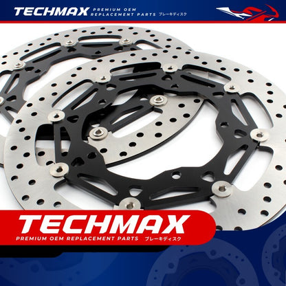 Techmax Brake Disc for Yamaha R1 R1m 15-23 Years Brake Disc Front Brake Disc Yamaha R1