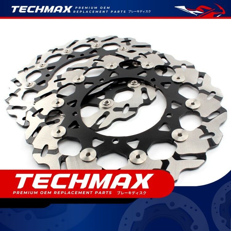 Techmax Brake Disc for Yamaha FZ8N FZ8 Fazer 2010-2016 Front Brake Disc Front Brake Disc