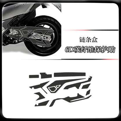 SYM ADXTG400 Carbon Fiber Tank Sticker for SYM ADXTG400 Anti-Scratch Motorcycle Decal Body Sticker