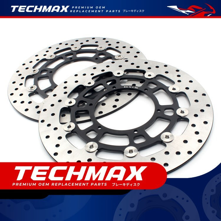 Techmax Brake Disc Compatible with BMW F700GS F800GS F800GS ADV 2008-2017 Front Brake Disc
