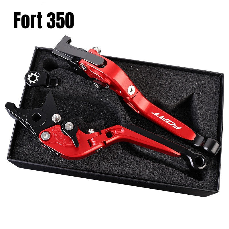 QJMOTOR FORT350 Modified Brake Lever with Parking Brake Fort 350 Handle Brake LEver Fortress 350