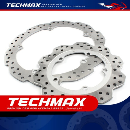 Techmax Brake Disc for Honda NC700X and NC750X 2012-2024 Front and Rear Disc Brakes