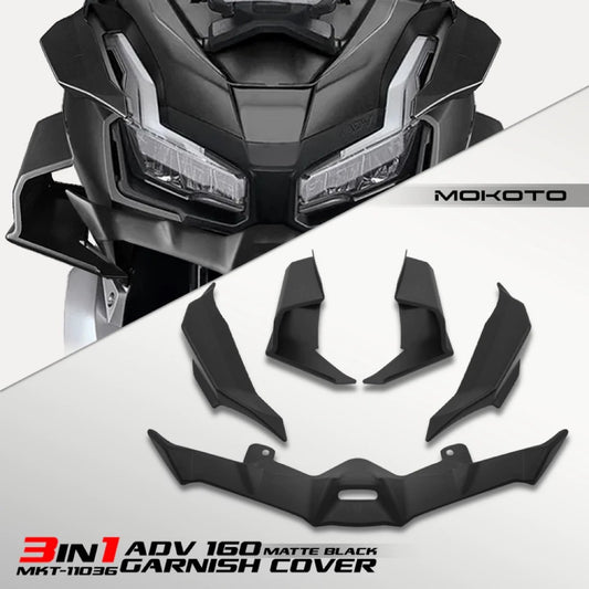Honda ADV160 22-24 Winglet Front Nose Wing & Side Airflow Aero Panel Mod Kit for Scooter ADV 160