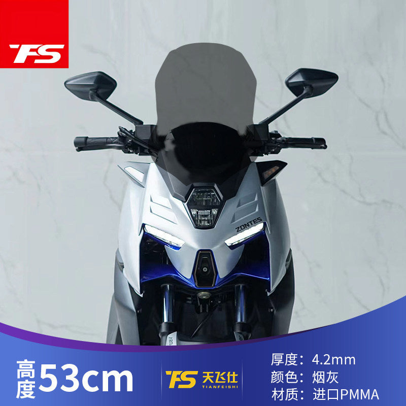 TFS ZONTES 368M Windshield Increased High Wide Front Windshield 368M Defector Windscreen