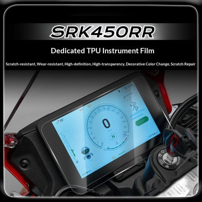 QJMOTOR SRK450RR Headlight Tint Film Tail Light Scratch Guard Sticker Meter Film Accessories