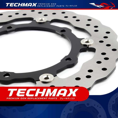 Techmax Brake Disc for Yamaha Mt07 XSR700 Tracer700 Tenere700 Front Brake Disc Front Brake Disc
