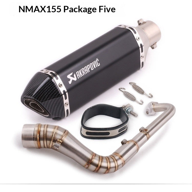 Yamaha NMAX155 V1 V2 V3 Front Header Full System Motorcycle Scooter Exhaust V1 Nmax V2 V3 Akrapovic