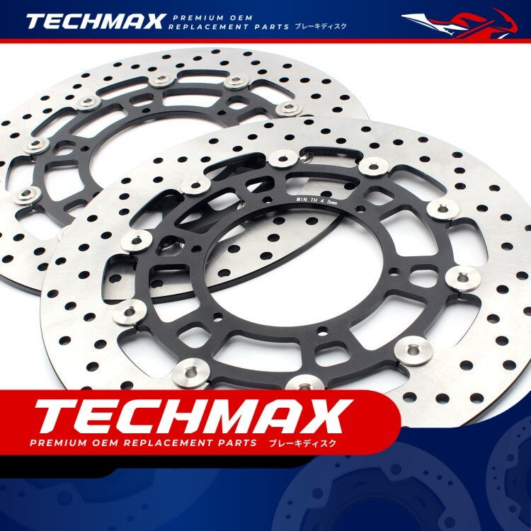 Techmax Brake Disc Compatible with BMW F700GS F800GS F800GS ADV 2008-2017 Front Brake Disc