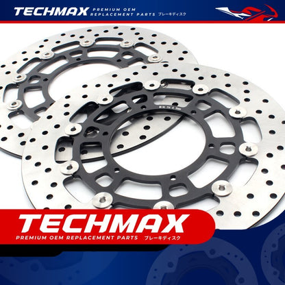 Techmax Brake Disc Compatible with BMW F700GS F800GS F800GS ADV 2008-2017 Front Brake Disc