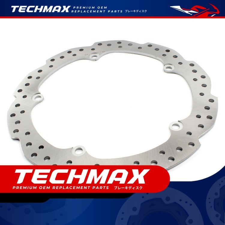Techmax Brake Disc for Honda NC700S NC750S 12-19 Years Front and Rear Brake Disc Front and Rear Disc Brake