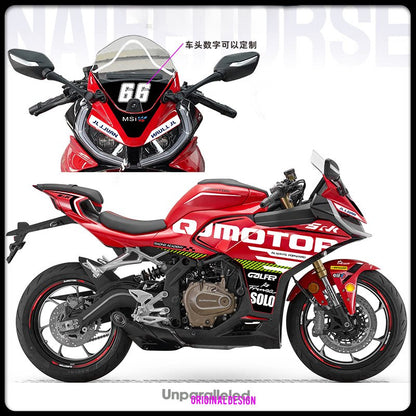 Qjmotor SRK450RR 250RD Motorcycle Body Sticker Decals Waterproof Mod Decoration Protective Film