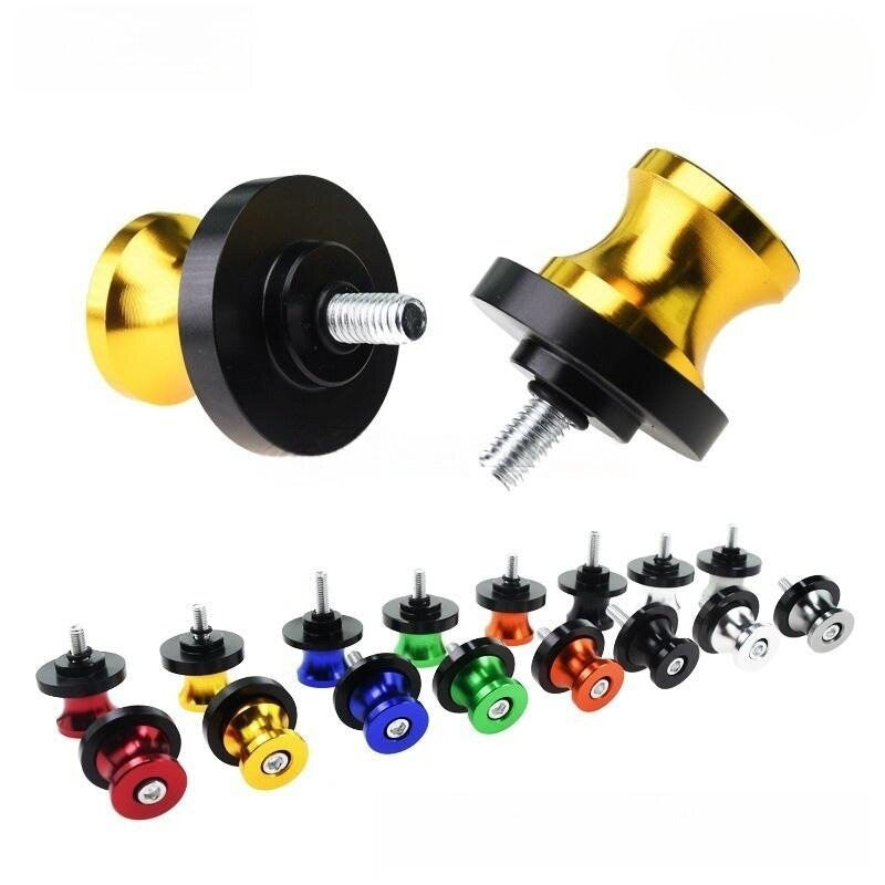 CNC Motorcycle Swing Arm Bobbin Screws Yamaha Honda Kawasaki Paddock Bobbin 6M 8M 10M Lift Spools