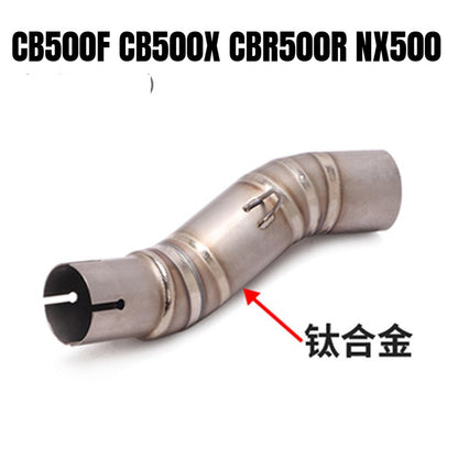 Honda CB500F Motorcycle Exhaust CB500X CBR500R NX500 Titanium Stainless Steel Exhaust Pipe Slip On
