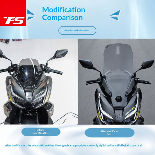 TFS VOGE SR150R Motorcycle Windshield Upgrade Front Windscreen SR150R Deflector Protector Screen