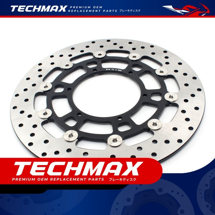 Techmax Brake Disc Compatible with BMW F700GS F800GS F800GS ADV 2008-2017 Front Brake Disc