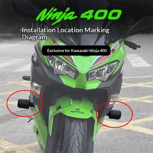 Crash Protector EP Frame Sliders Kawasaki Ninja 250 2018-2024 Guard Modification Engine Slider EVO