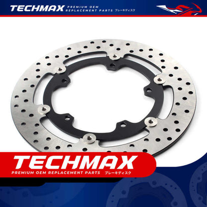 Techmax Brake Disc for Yamaha R25 2015-2025 Years Front and Rear Brake Disc Front and Rear Disc Brake
