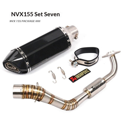 Yamaha Motorcycle NVX155 V1 Akrapovic AEROX155 Modified Full SC Project Exhaust Pipe Muffler NVX155