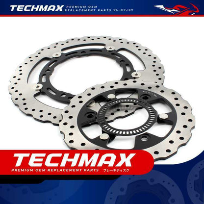 Techmax Brake Disc for Kawasaki Z250 19-24 Years Front and Rear Brake Disc Front and Rear Disc Brake
