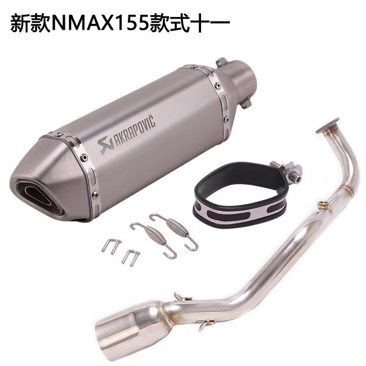 Yamaha NMAX155 V1 V2 V3 Front Header Full System Motorcycle Scooter Exhaust V1 Nmax V2 V3 Akrapovic