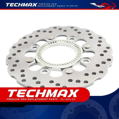 Techmax Brake Disc for Kawasaki Er6n Er6f Kle650 Rear Brake Disc Rear Disc Brake