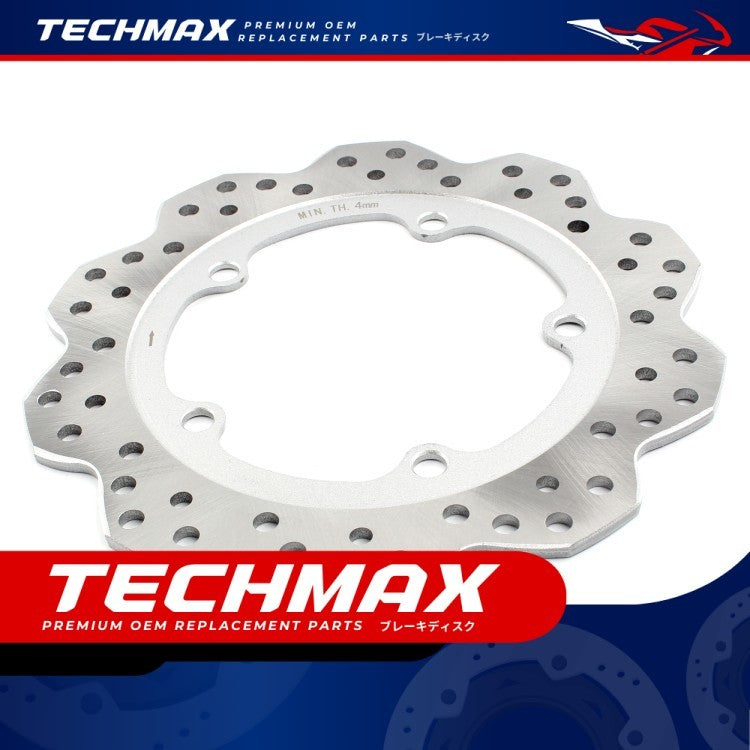 Techmax Brake Disc for Honda NC700S NC750S 12-19 Years Front and Rear Brake Disc Front and Rear Disc Brake