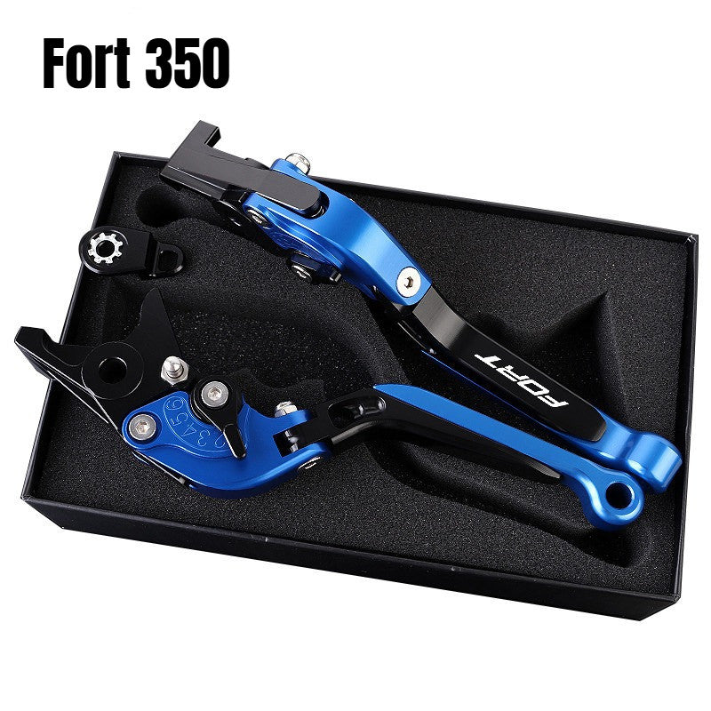 QJMOTOR FORT350 Modified Brake Lever with Parking Brake Fort 350 Handle Brake LEver Fortress 350