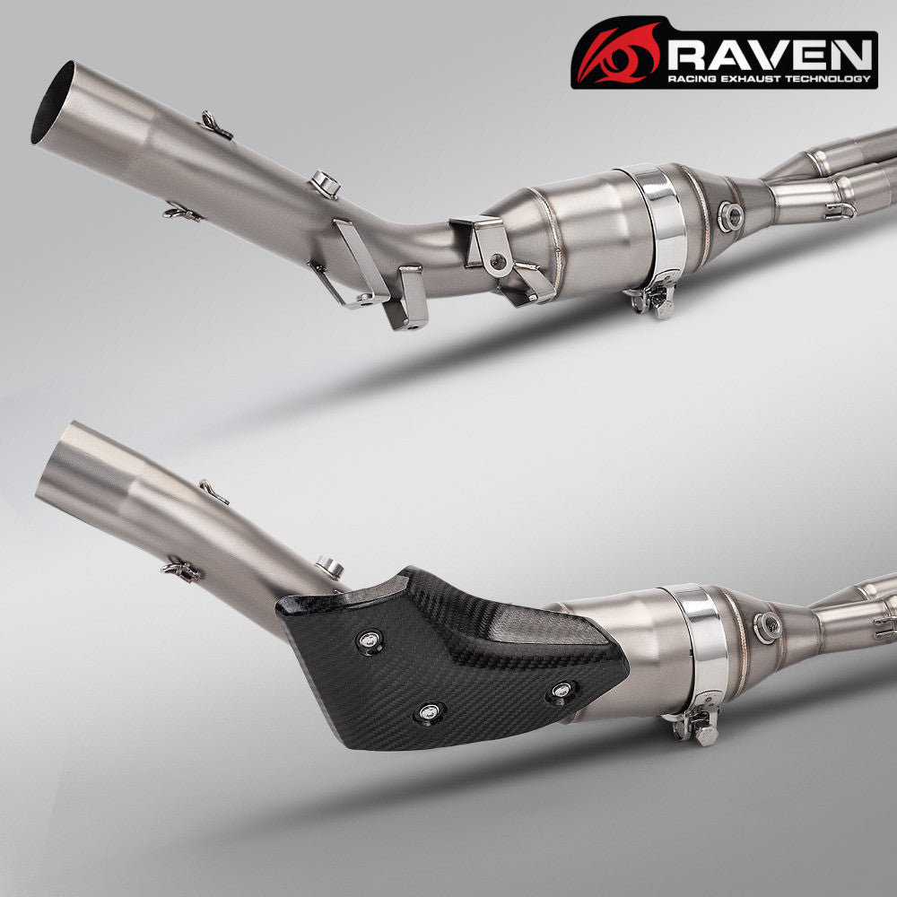 RAVEN Motorcycle Exhaust Pipe Full System for TMAX530 TMAX560 2017-2026 Dual Oxygen Sensor Pipe
