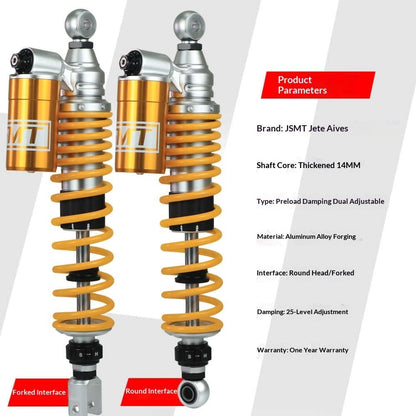 JSMT Rear Shock Absorber for Aprilia SR GT200 SRMAX250 300 Rear Suspension Adjustable Pre-load