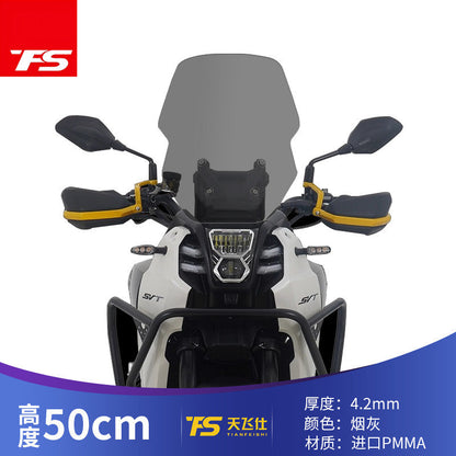TFS Front Windshield For QJmotor SVT650 Upgrade Height Windshield SVT 650 Windscreen Accessories