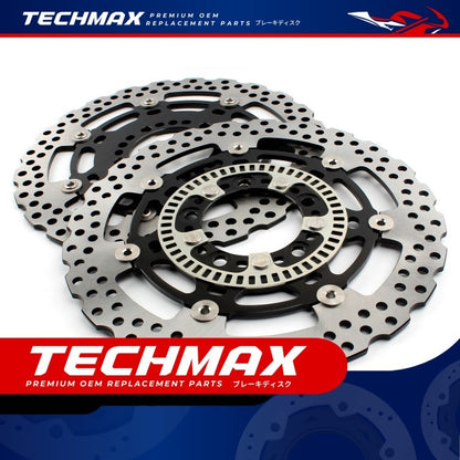 Techmax Brake Disc for Kawasaki Versys 1000 2012-2014 Front Brake Disc Front Brake Disc