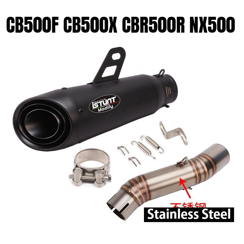 Honda CB500F Motorcycle Exhaust CB500X CBR500R NX500 Titanium Stainless Steel Exhaust Pipe Slip On
