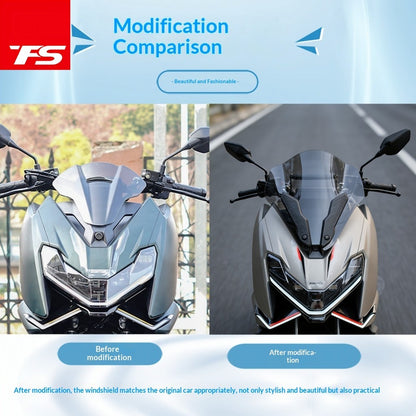 TFS ZONTES 150X Windshield Racing Windshield Crossbar Front Cover Zontes 150X Windshield