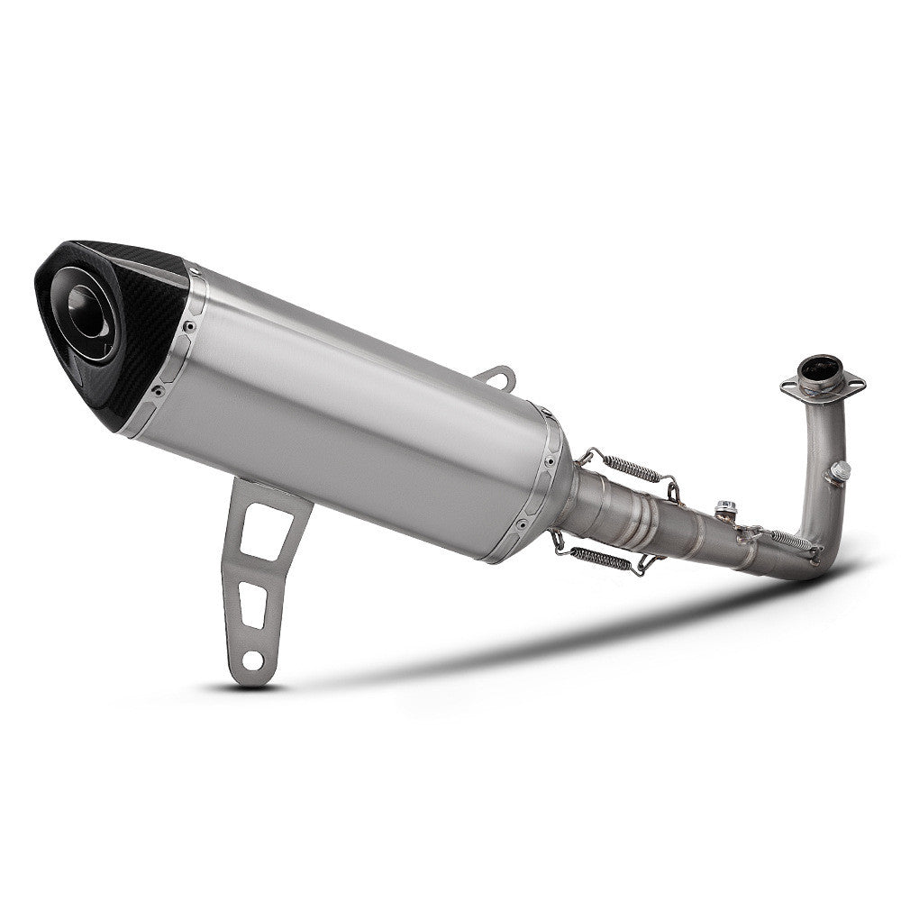 Akrapovic Zontes 368G Titanium Exhaust Pipe and Muffler Full System Exhaust for Scooters Zontes 368G