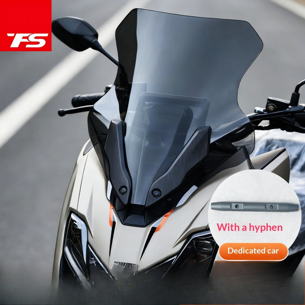 TFS Windshield for Zontes 150X Motorcycle Front Cover Plate and GPS Cross Bar Phone Bracket 150x