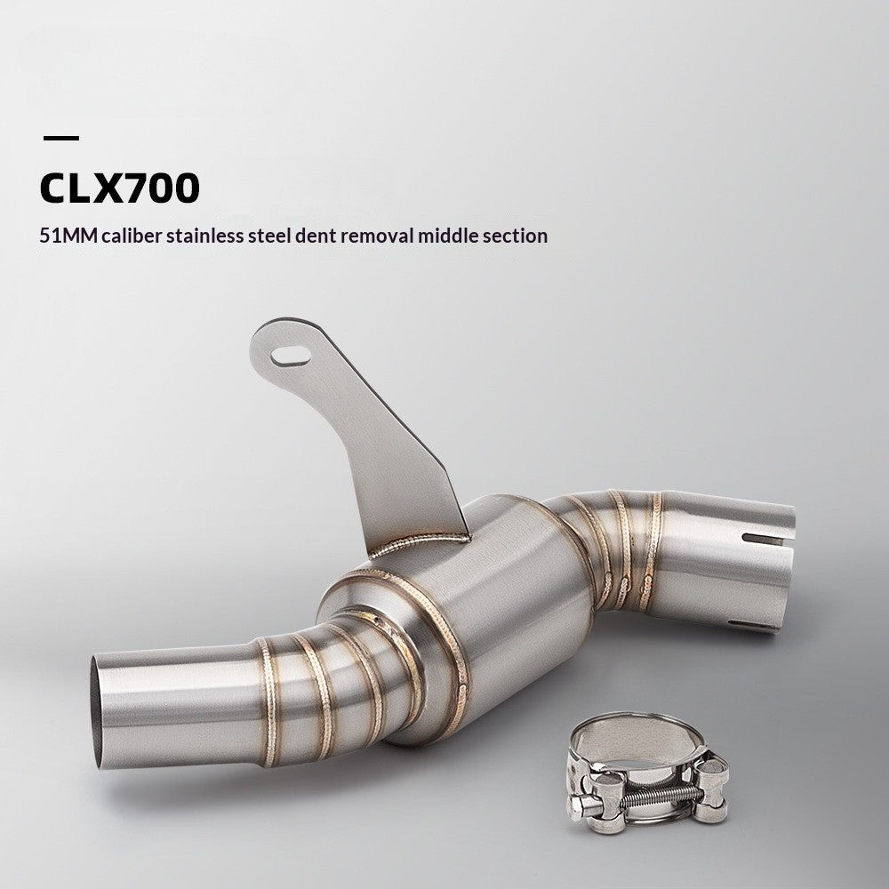 RAVEN CFMOTO CLX700 Stainless Steel Mid-section Exhaust Pipe Modification Motorcycle Exhaust