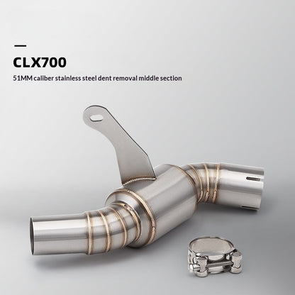 RAVEN CFMOTO CLX700 Stainless Steel Mid-section Exhaust Pipe Modification Motorcycle Exhaust