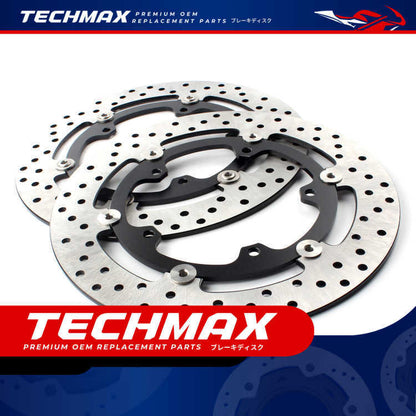 Techmax Brake Disc for Yamaha Mt09 XSR900 Tracer900 9GT Front Brake Disc Front Brake Disc