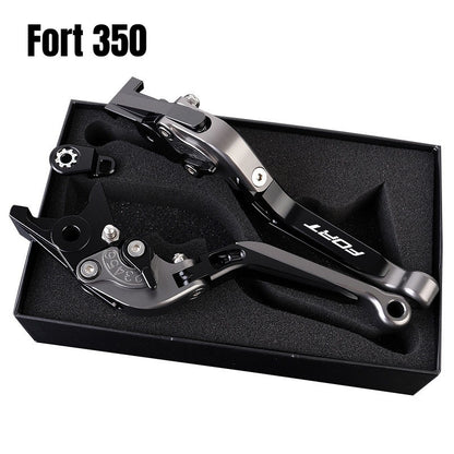 QJMOTOR FORT350 Modified Brake Lever with Parking Brake Fort 350 Handle Brake LEver Fortress 350